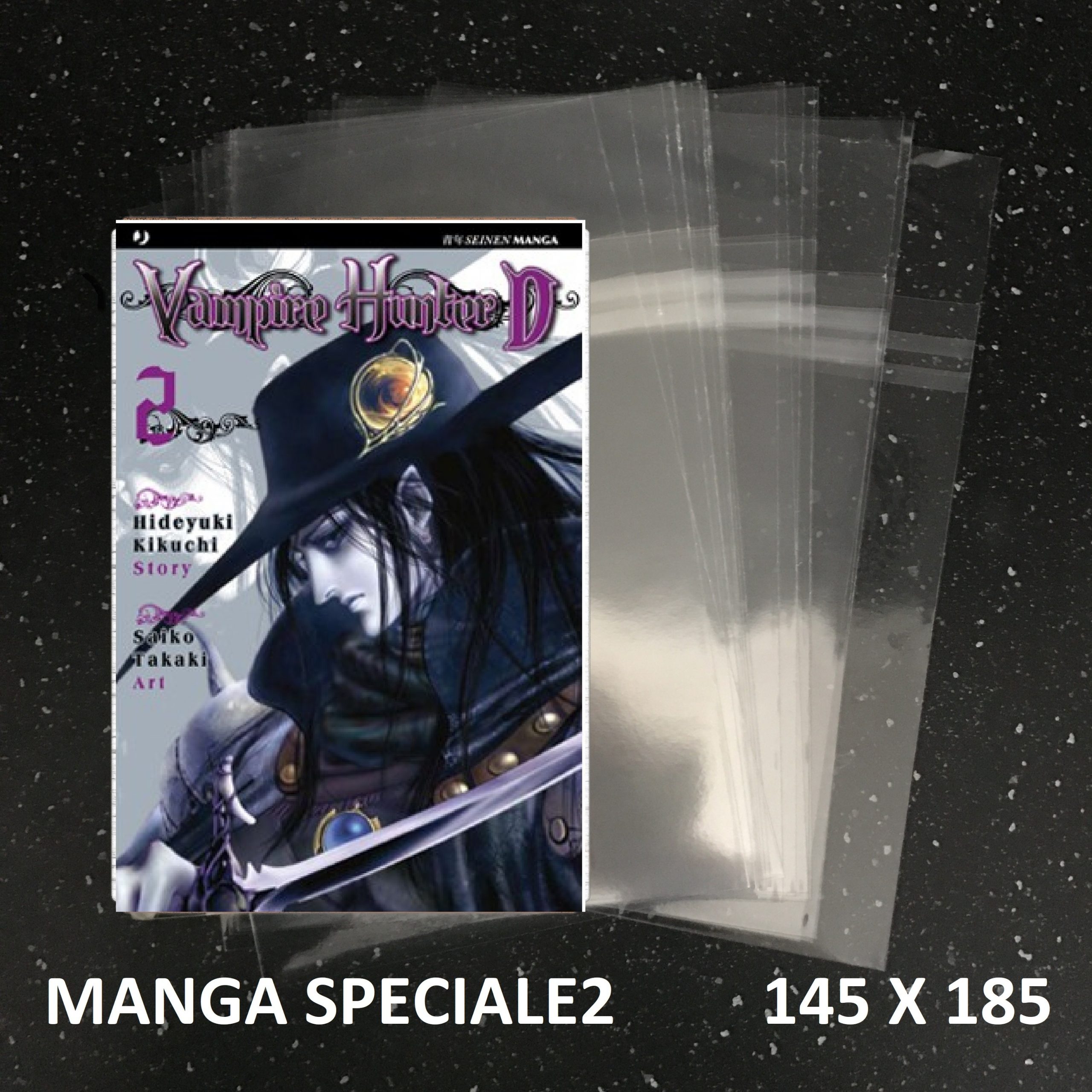 100 Buste per fumetti MANGA SPECIALE 2 in polipropilene trasparente lucido  spessore 60my – Buste per Vinili, Fumetti e CD/DVD