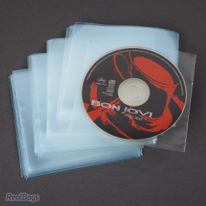 Buste per CD/DVD in polipropilene trasparente lucide senza aletta 100my micron